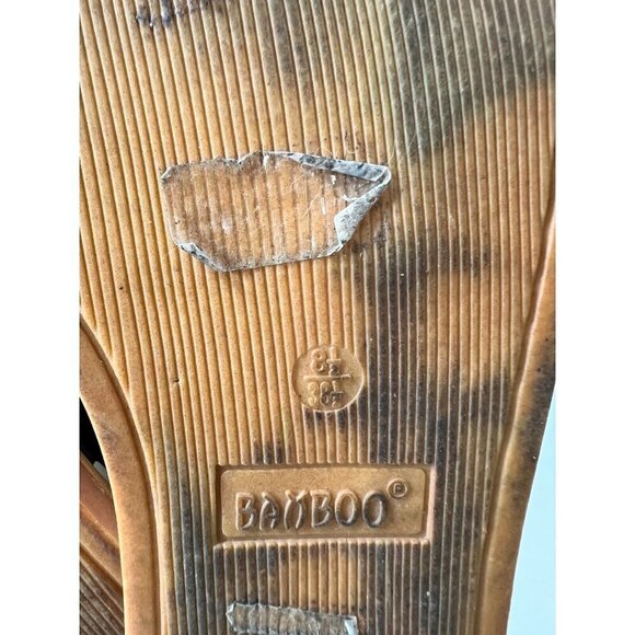 BAMBOO Moon Dance  sandals Size 8.5 COW PRINT - Picture 4 of 12